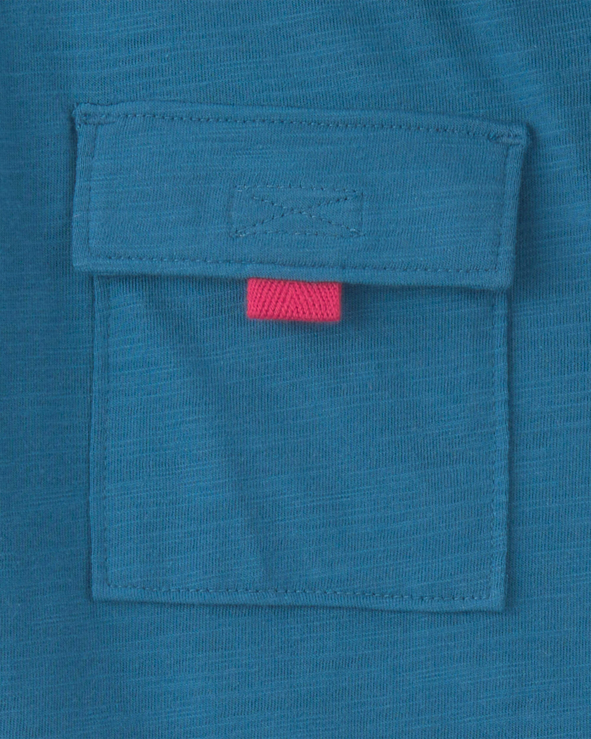 Boys Short-Sleeve Button-Down Shirt - Blue - Image 5