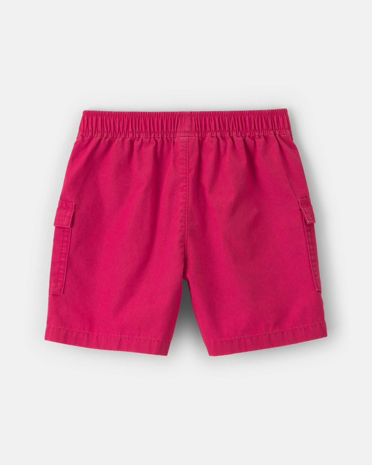 Boys Canvas Cargo Shorts - Red - Image 2