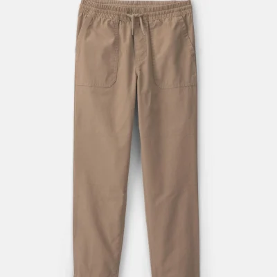 Boys Canvas Pull-On Pants - Khaki