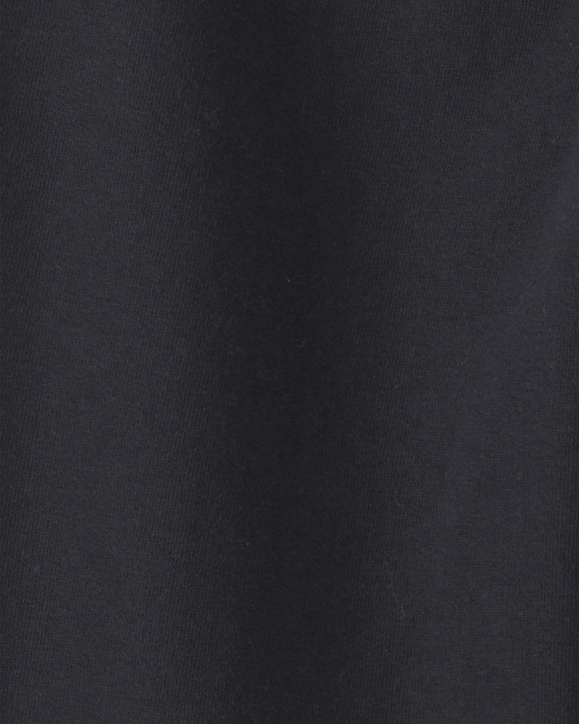 Boys French Terry Joggers - Black - Image 4