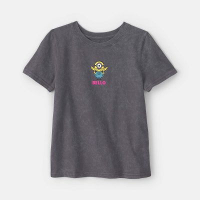 Girls Despicable Me Minions Graphic Tee - Grey