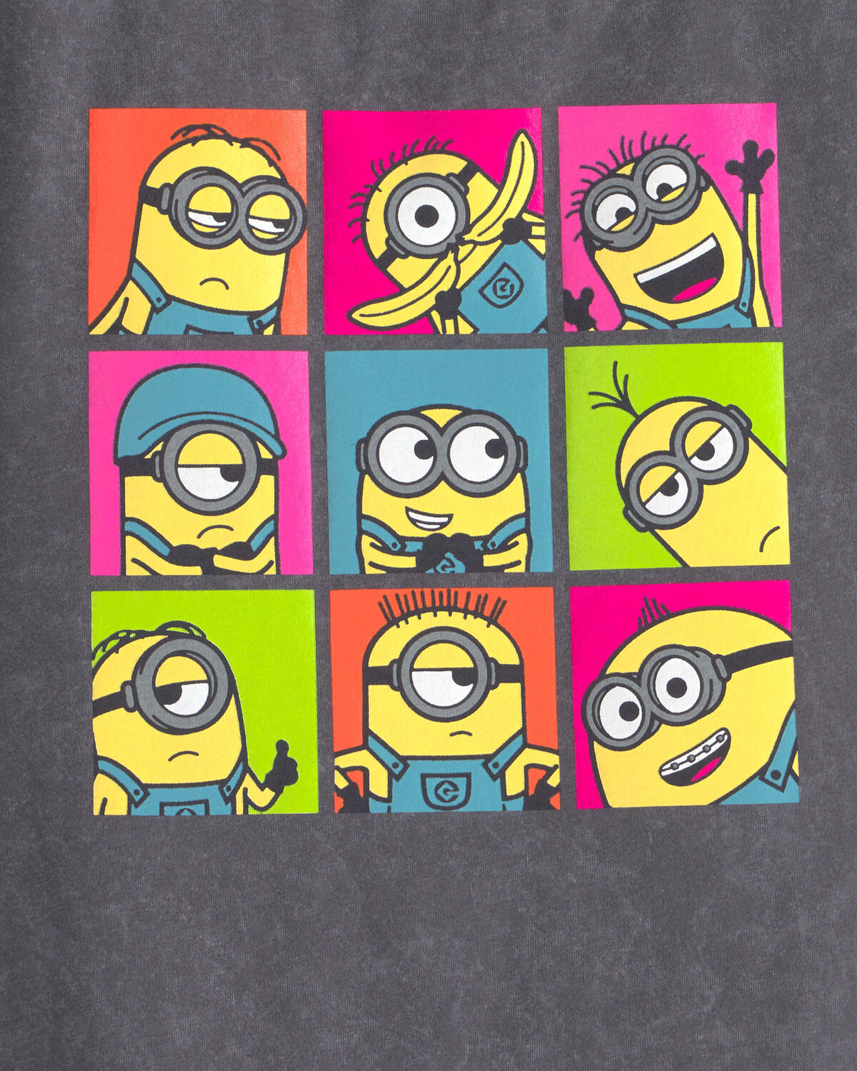 Girls Despicable Me Minions Graphic Tee - Grey - Image 4