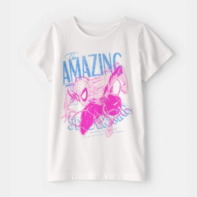 Girls ©Marvel Spider-Man Graphic Tee - White