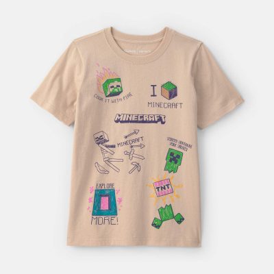 Boys Minecraft® Graphic Tee - Tan