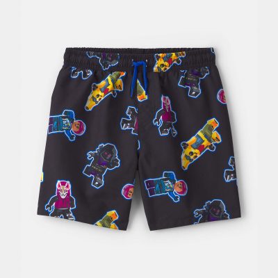 Boys Lego Fortnite Swim Trunks - Black