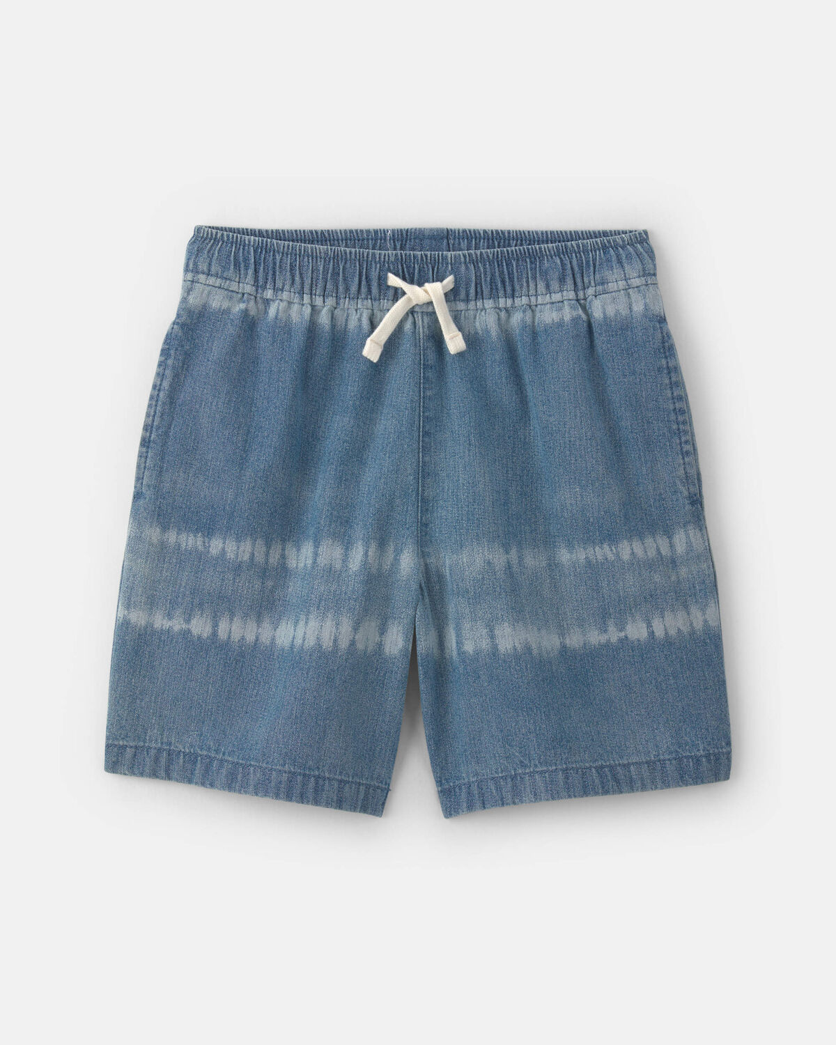 Boys Tie-Dye Denim Shorts - Medium Wash