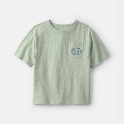 Boys 'Go Your Own Way' Surf Graphic Tee - Green