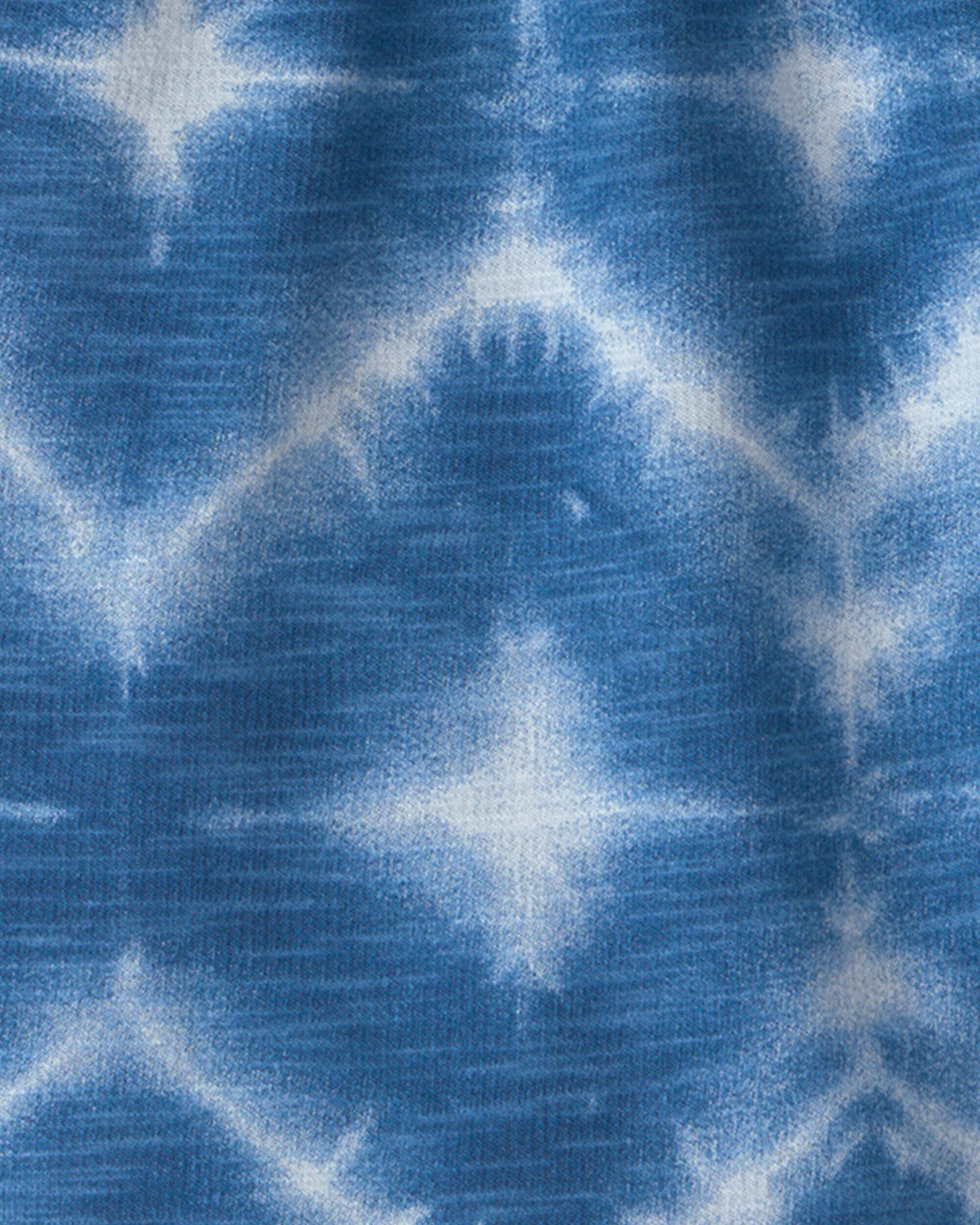 Boys Shibori French Terry Shorts - Blue - Image 4