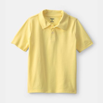 Boys Uniform Piqué Polo Shirt - Yellow