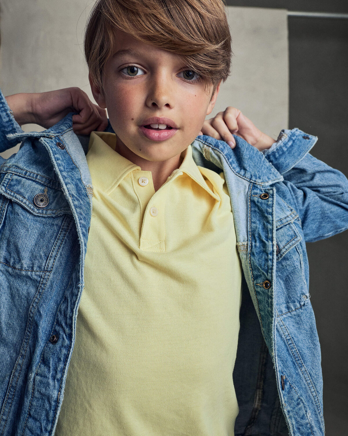 Boys Uniform Piqué Polo Shirt - Yellow - Image 5