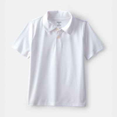 Boys Uniform Active Polo Shirt - White