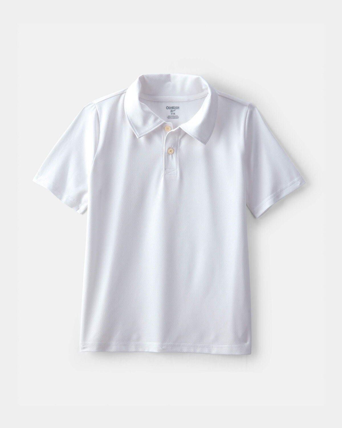 Boys Uniform Active Polo Shirt - White