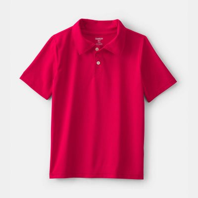 Boys Uniform Active Polo Shirt - Red