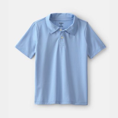 Boys Uniform Active Polo Shirt - Blue