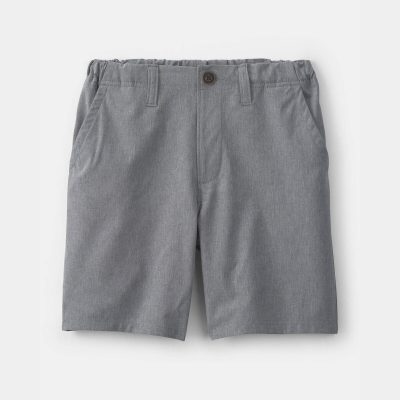 Boys Uniform Active Pull-On Shorts - Grey
