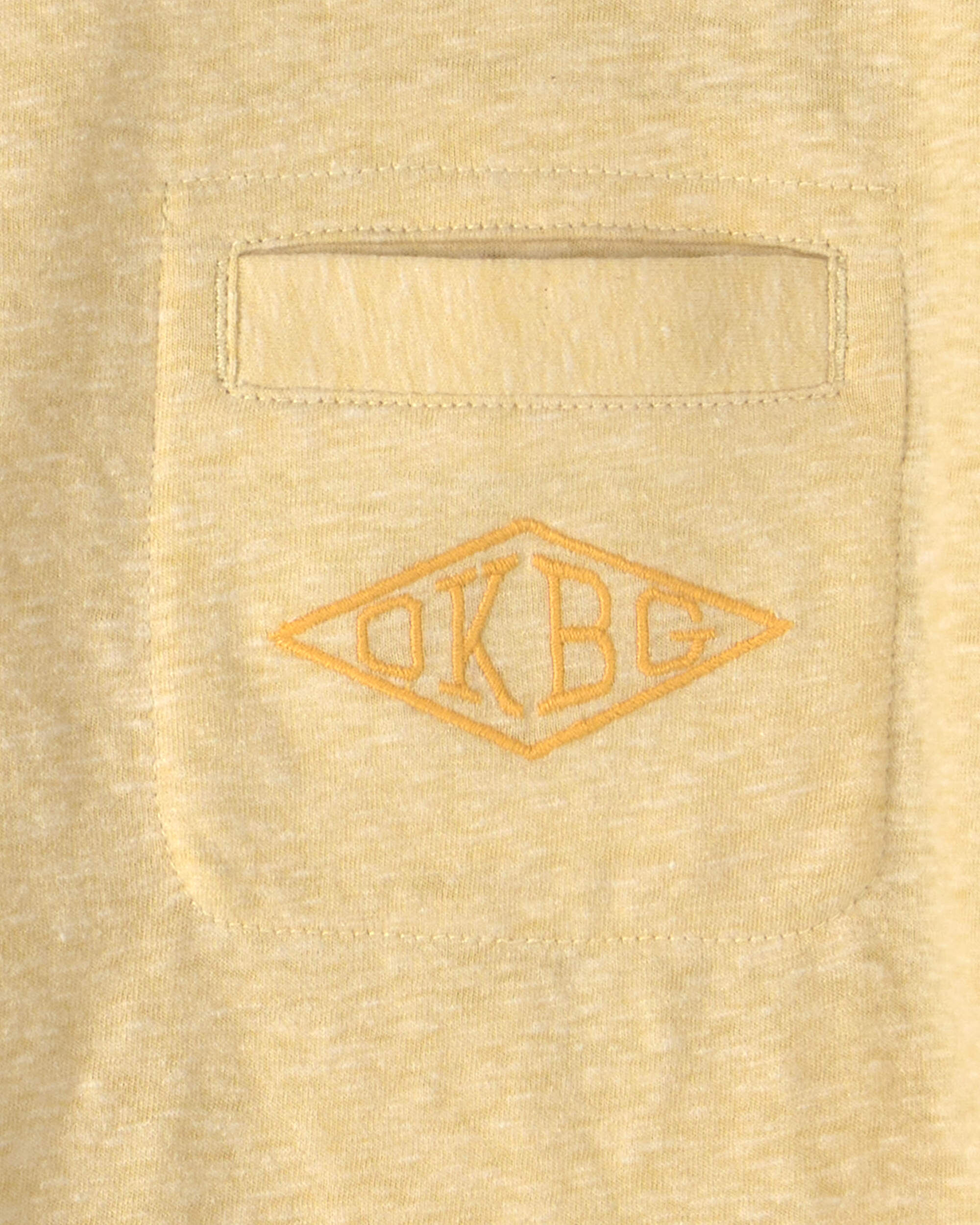 Kids OshKosh Logo Embroidered Pocket Graphic Tee - Tan - Image 5