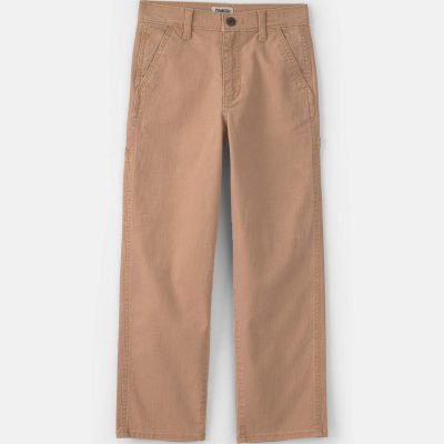 Boys Straight-Leg Pants - Khaki
