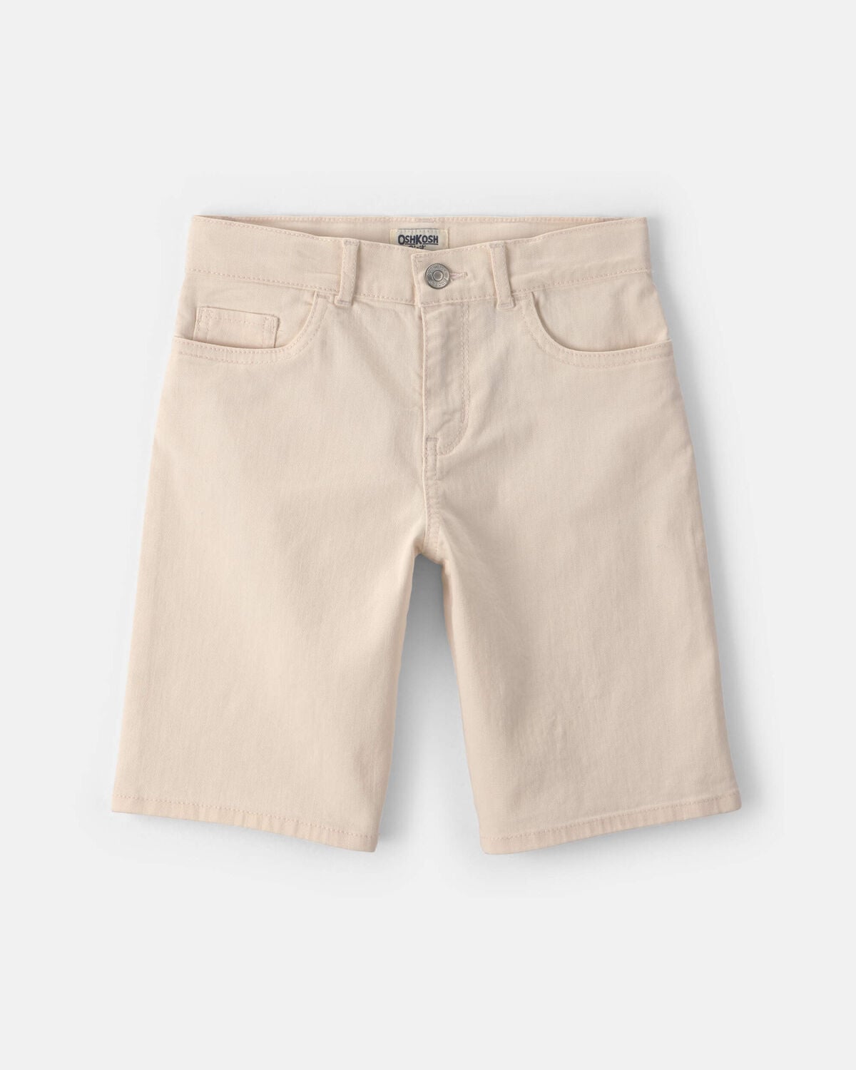 Girls Twill Baggy Shorts - Cream