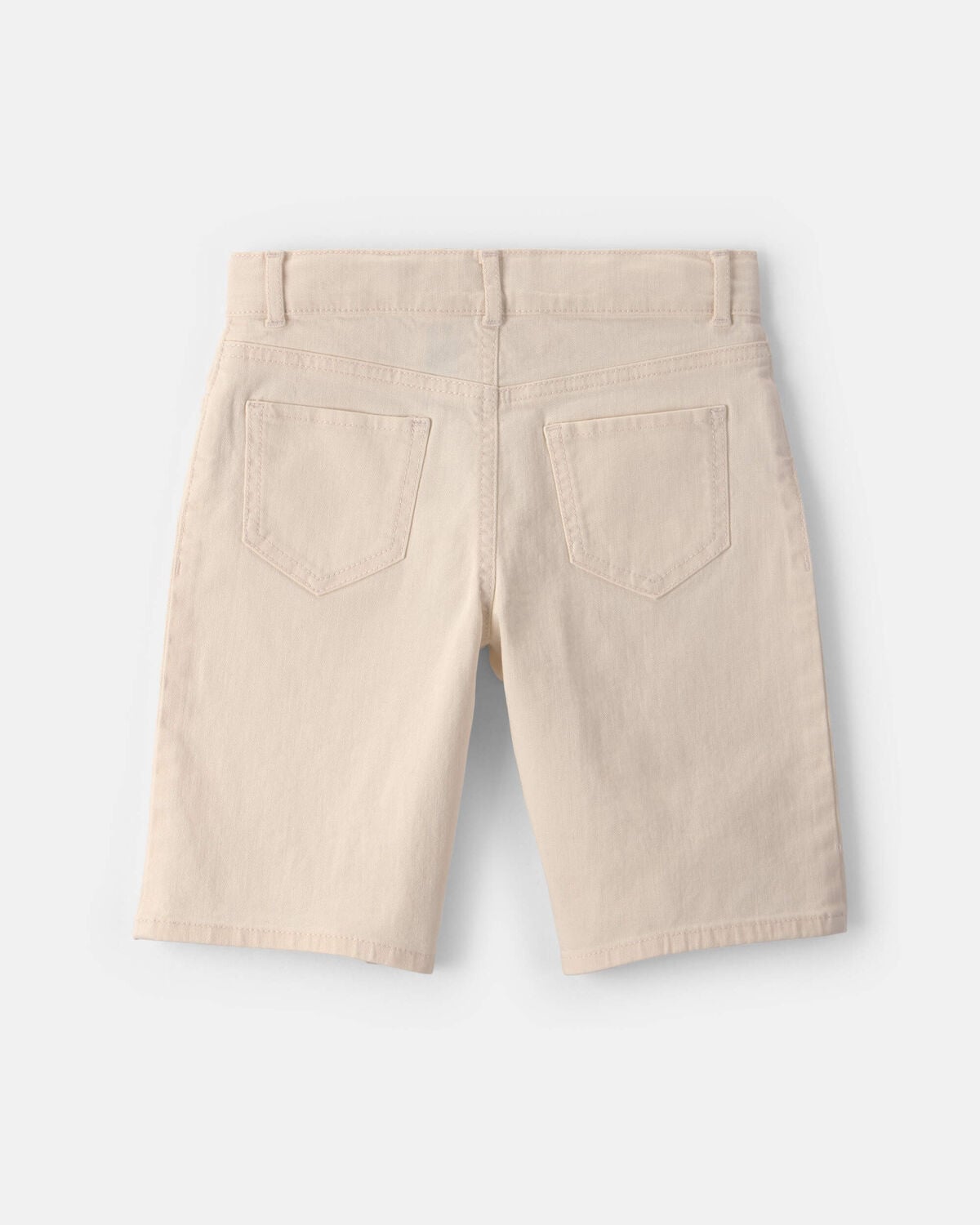 Girls Twill Baggy Shorts - Cream - Image 2