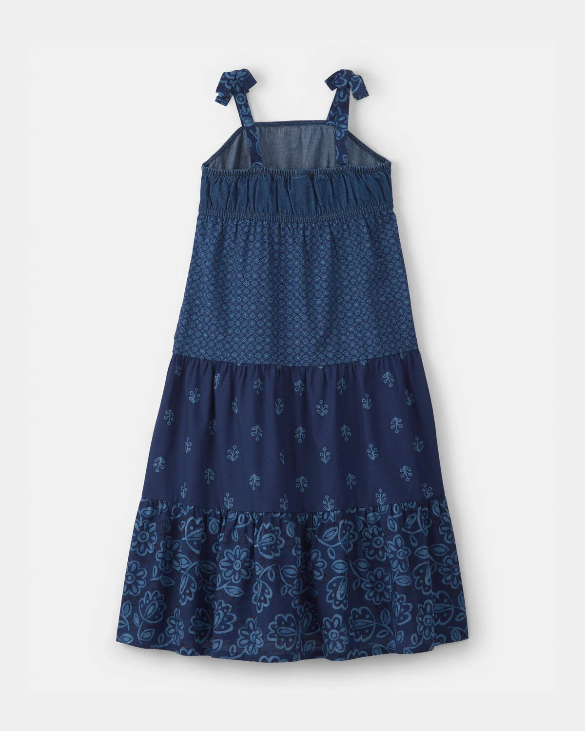 Girls Floral Maxi Dress - Navy - Image 5