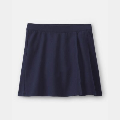 Girls Uniform Ponte Skort - Navy