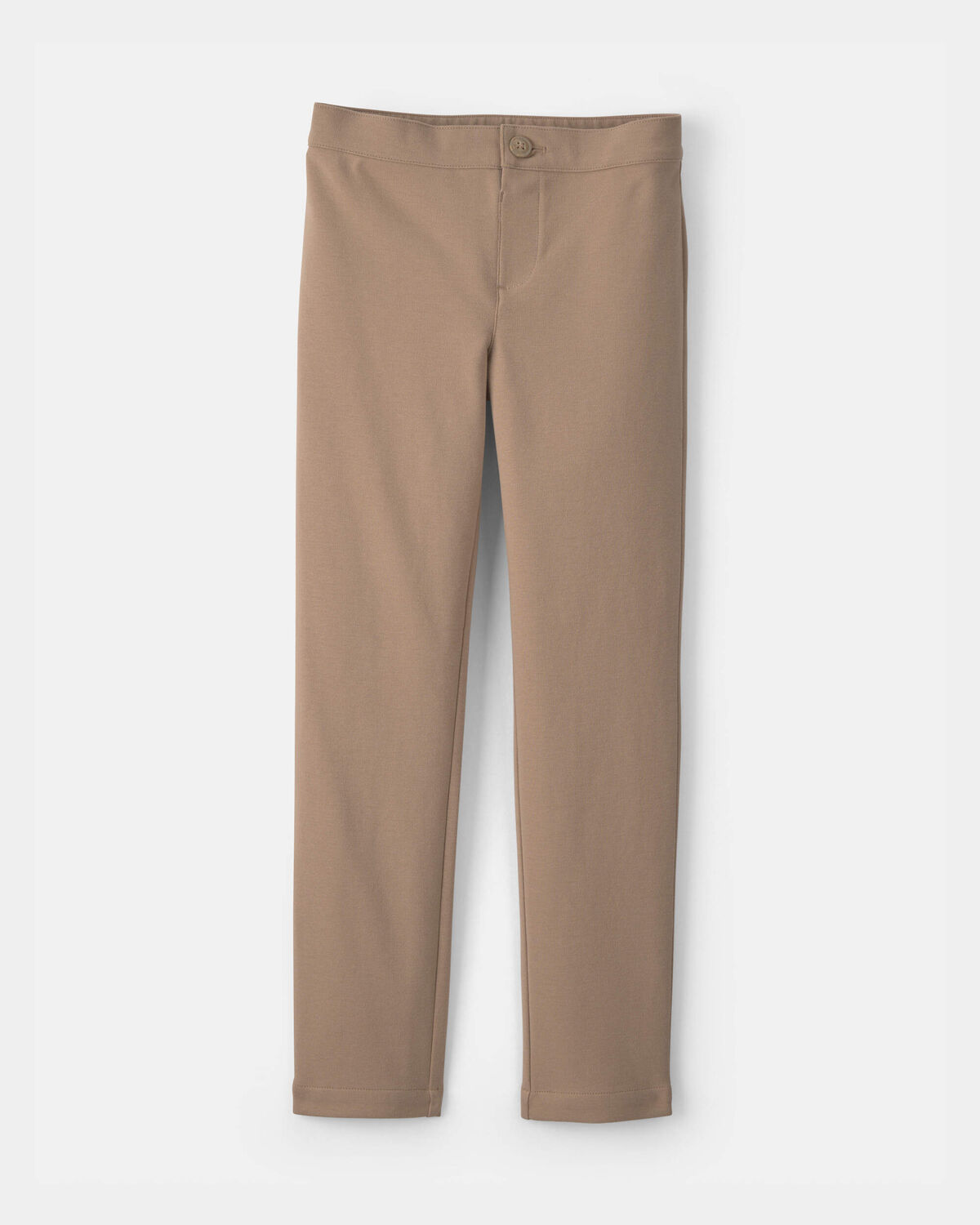 Girls Uniform Ponte Skinny Pants - Khaki