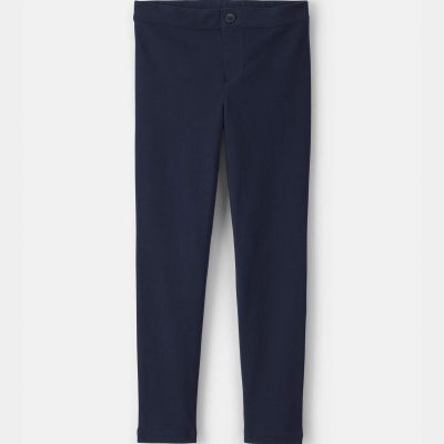 Girls Uniform Ponte Skinny Pants - Navy