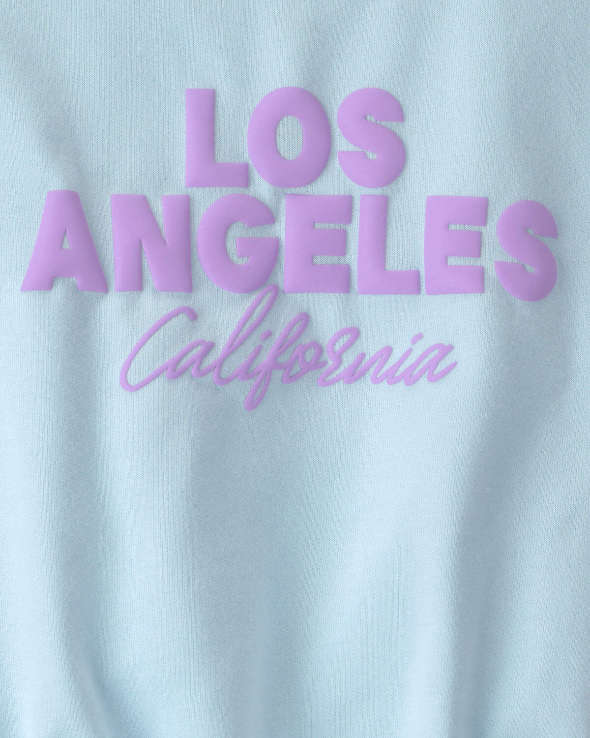 Girls 'Los Angeles' French Terry Top - Blue - Image 3