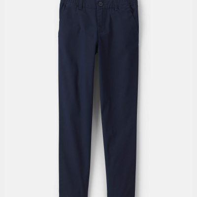 Girls Uniform Skinny Pants - Navy