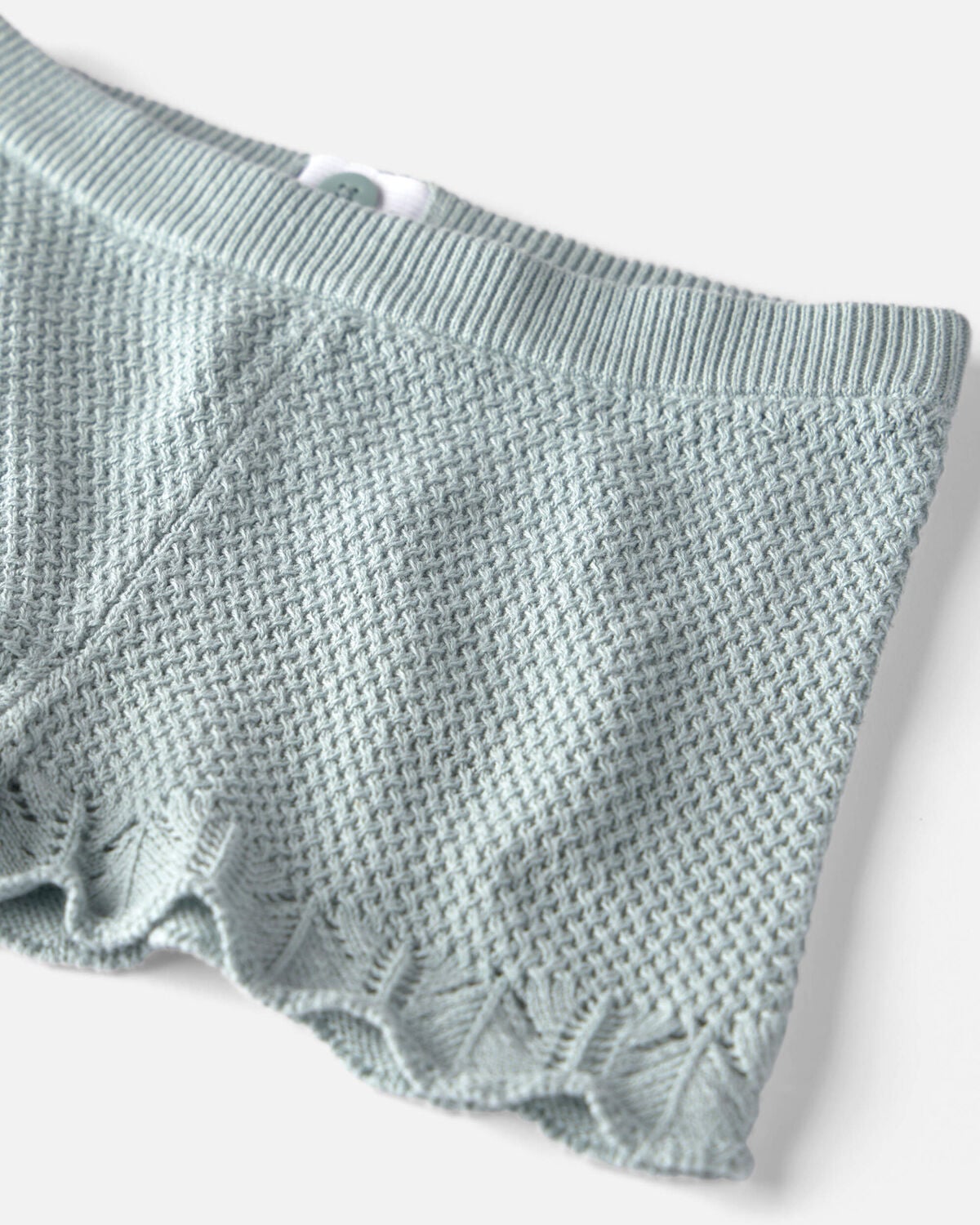 Girls 2-Piece Organic Cotton Knit Top & Short Set - Image 4