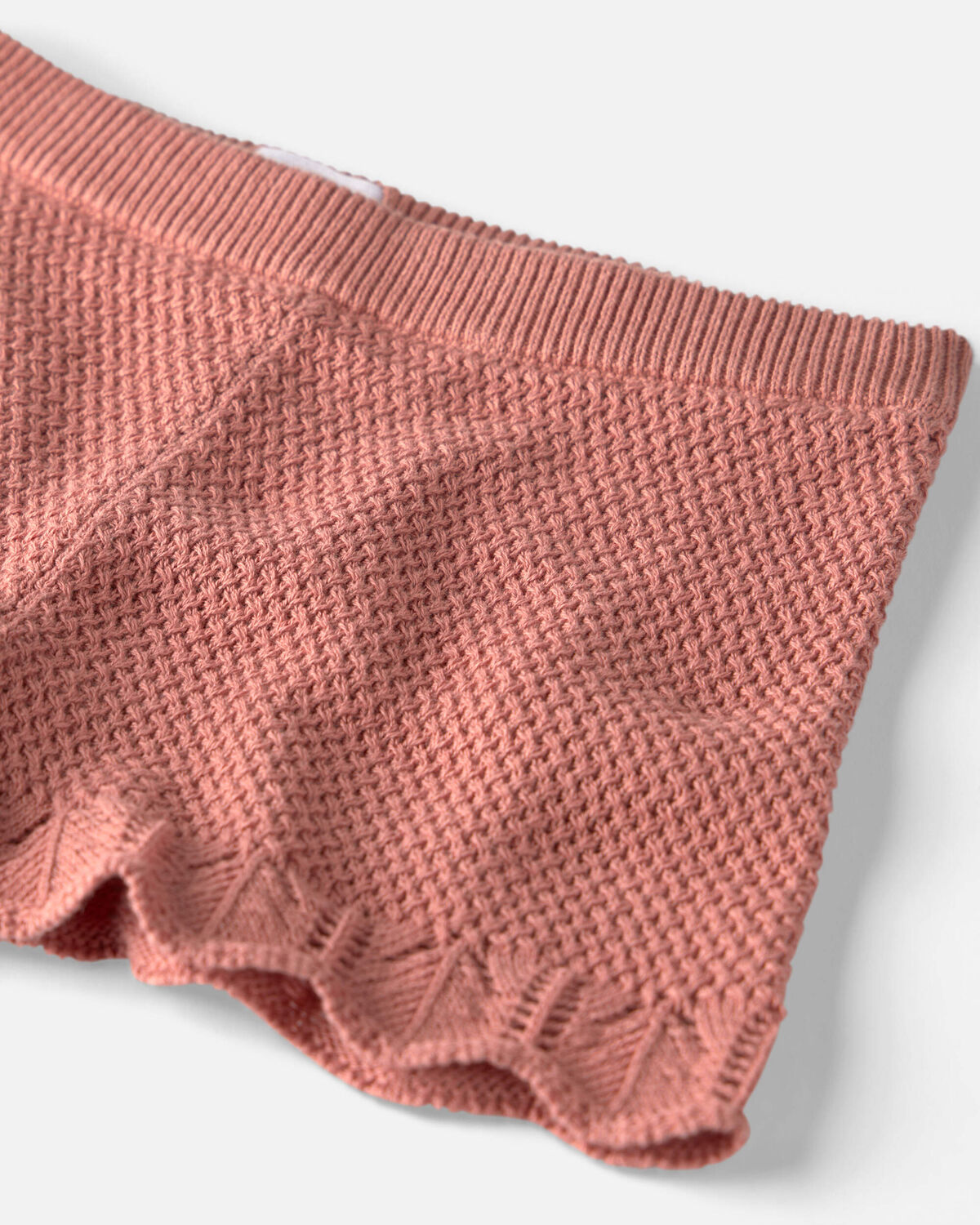Girls 2-Piece Organic Cotton Knit Top & Short Set - Image 3