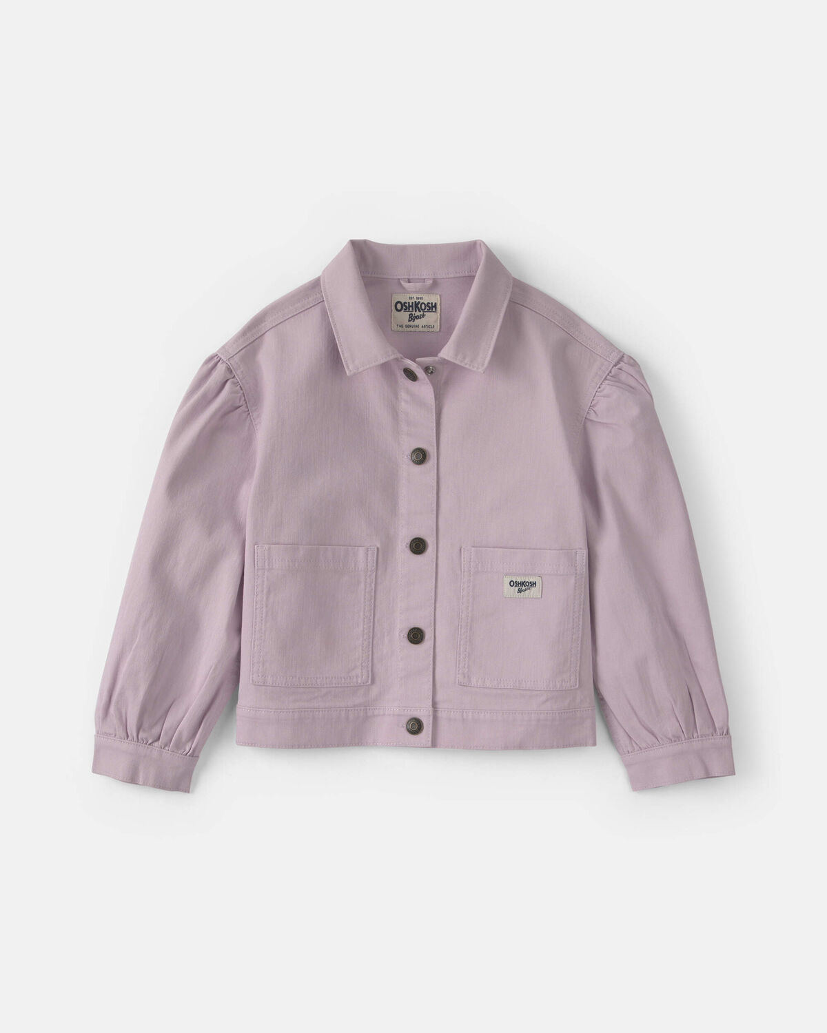 Girls Twill Bomber Jacket - Purple