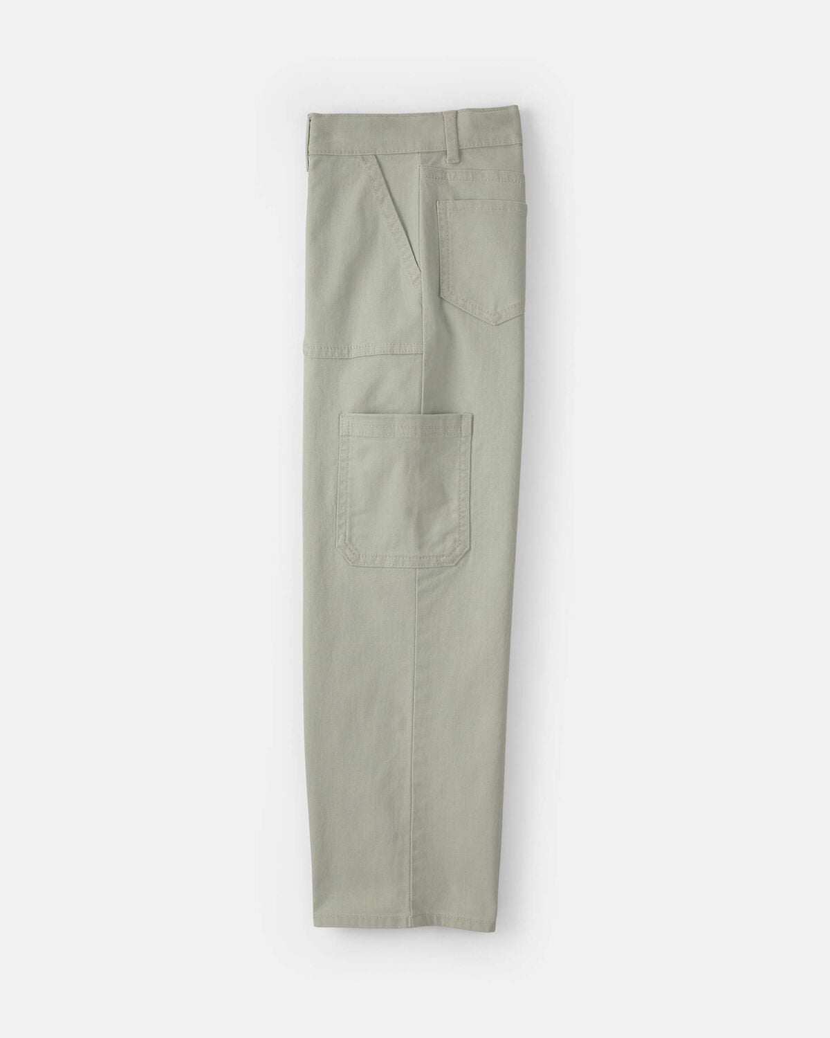 Girls Straight-Leg Cargo Pants - Green - Image 3