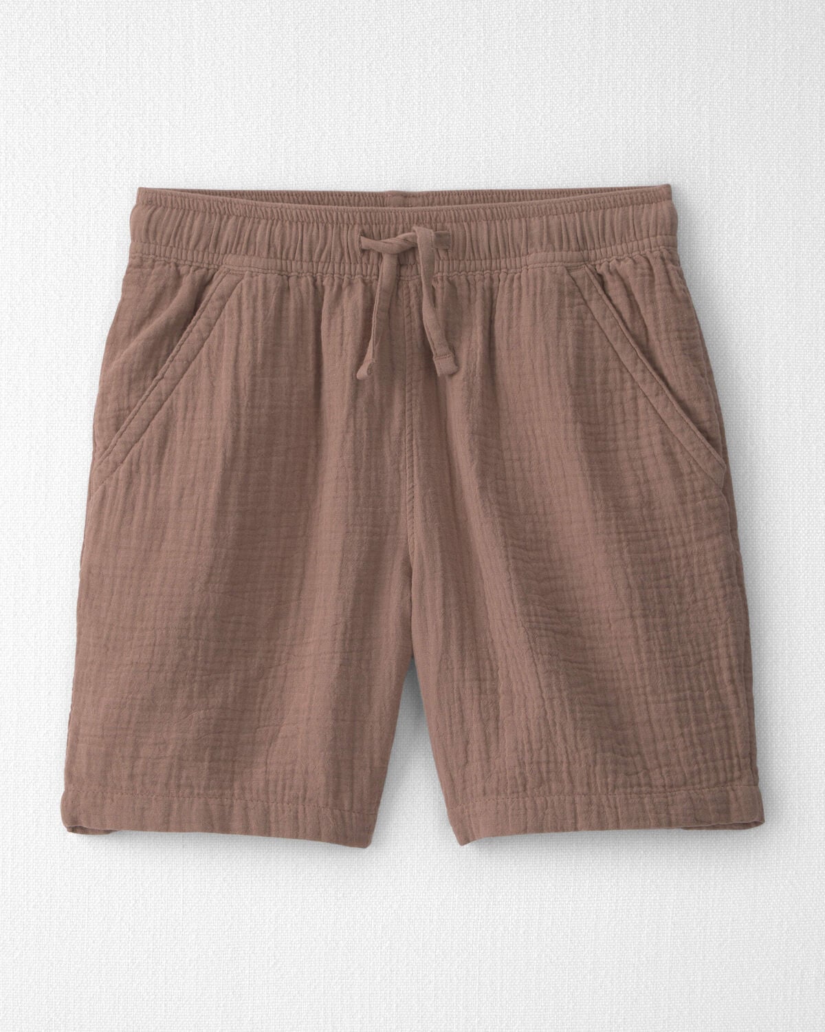 Boys 2-Piece Organic Cotton Gauze Embroidered Top & Short Set - Image 2