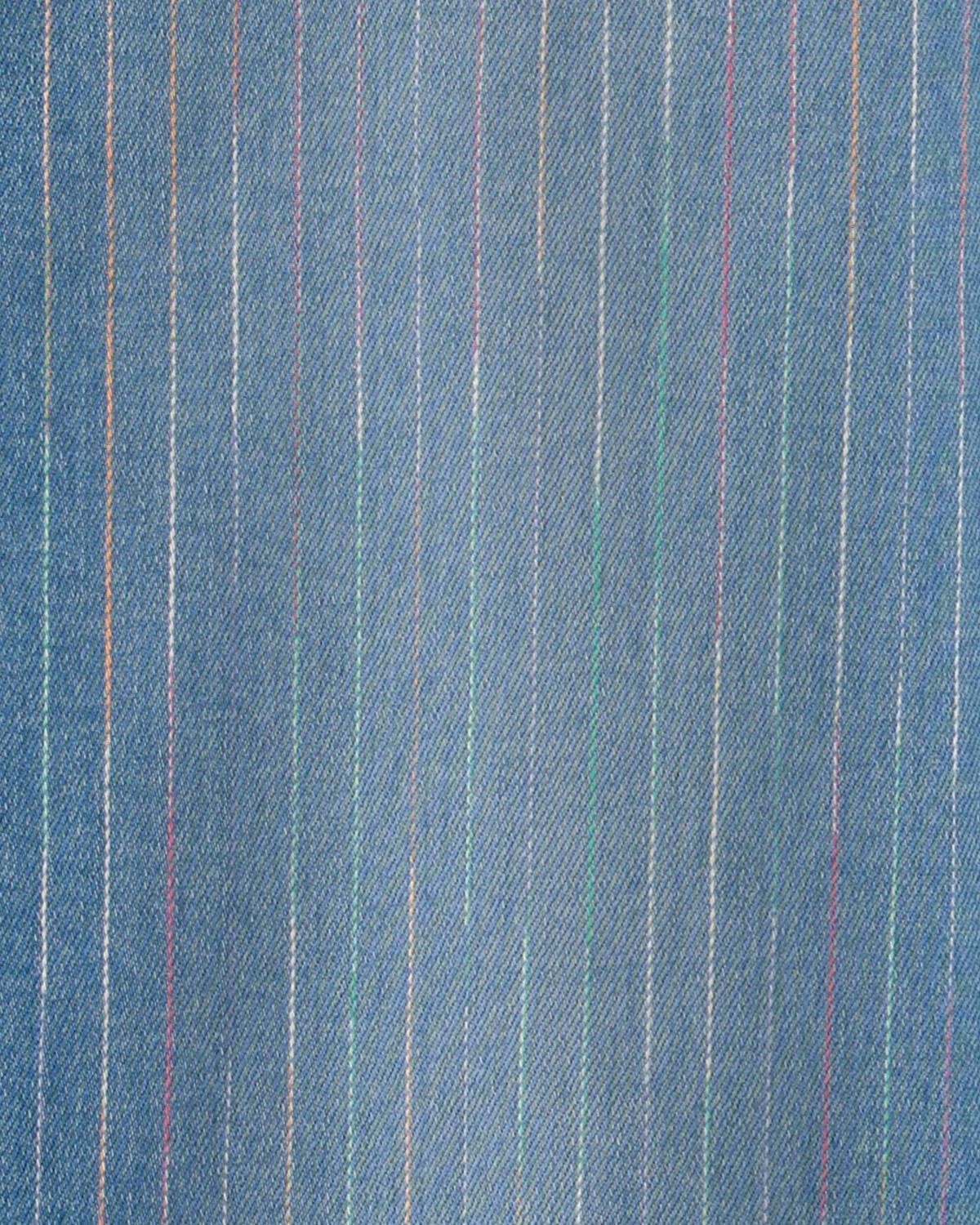 Girls Rainbow Stripe Cropped Wide-Leg Jeans - Medium Wash - Image 3