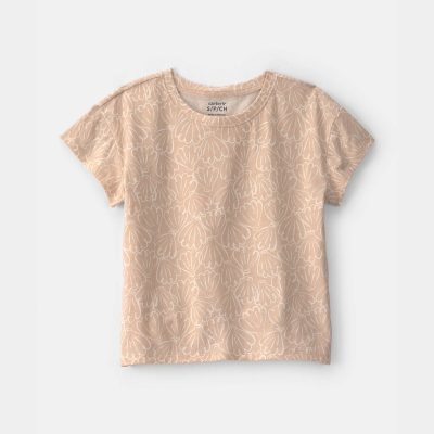 Girls Shell Top - Tan