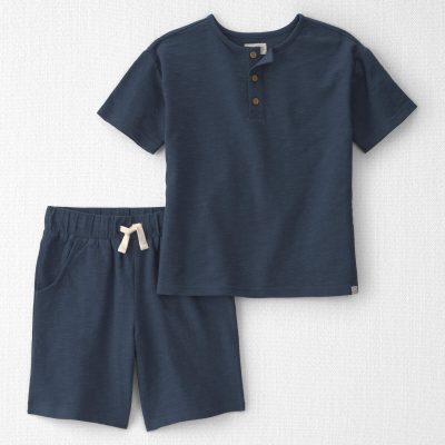 Boys 2-Piece Top & Short Set Made with Organic Cotton