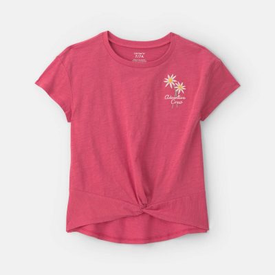 Girls 'Adventure Crew' Graphic Tee - Red