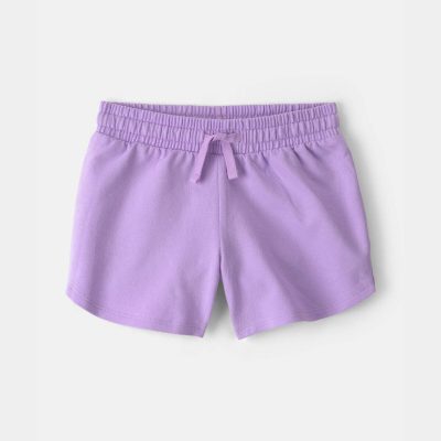 Girls French Terry Shorts - Purple
