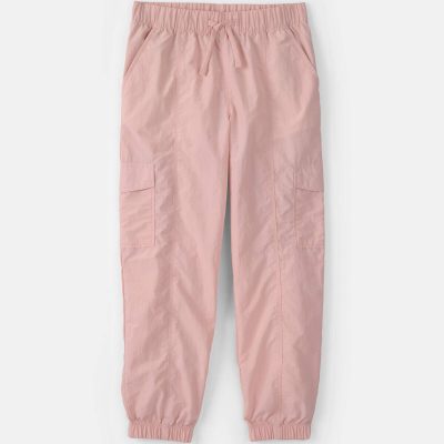 Girls Cargo Joggers - Pink