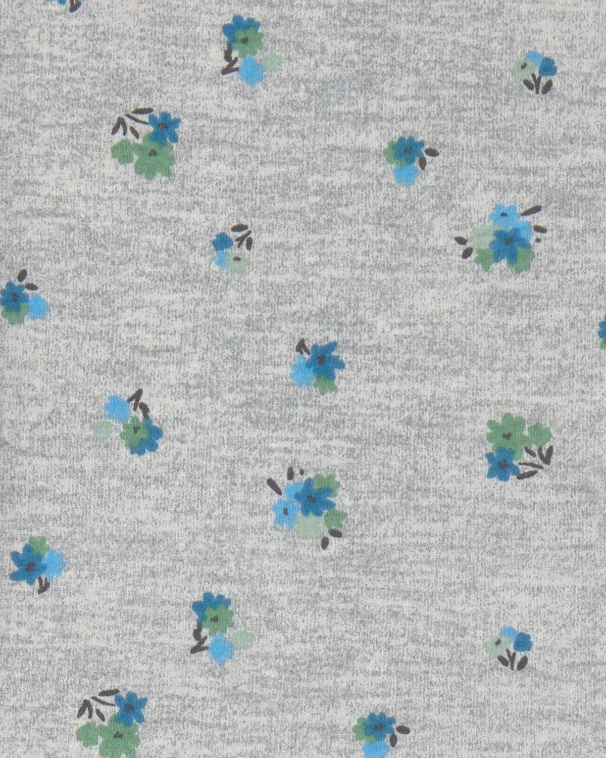 Girls Floral Short-Sleeve Dress - Grey - Image 3