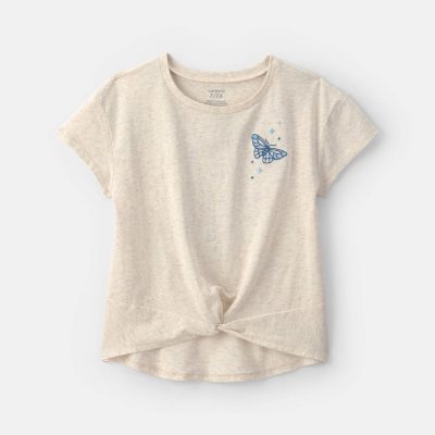 Girls 'Dream Outloud' Graphic Tee - Cream