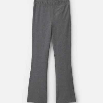 Girls Pull-On Stretch Flare Leggings - Grey
