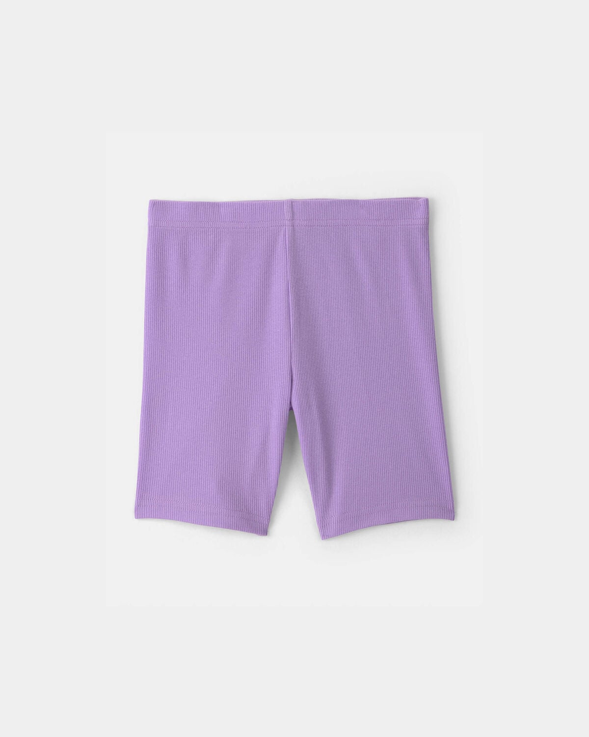 Girls Rib Bike Shorts - Purple - Image 2