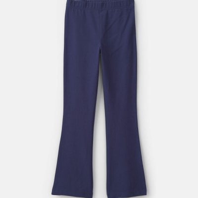 Girls Pull-On Stretch Flare Leggings - Navy Blue