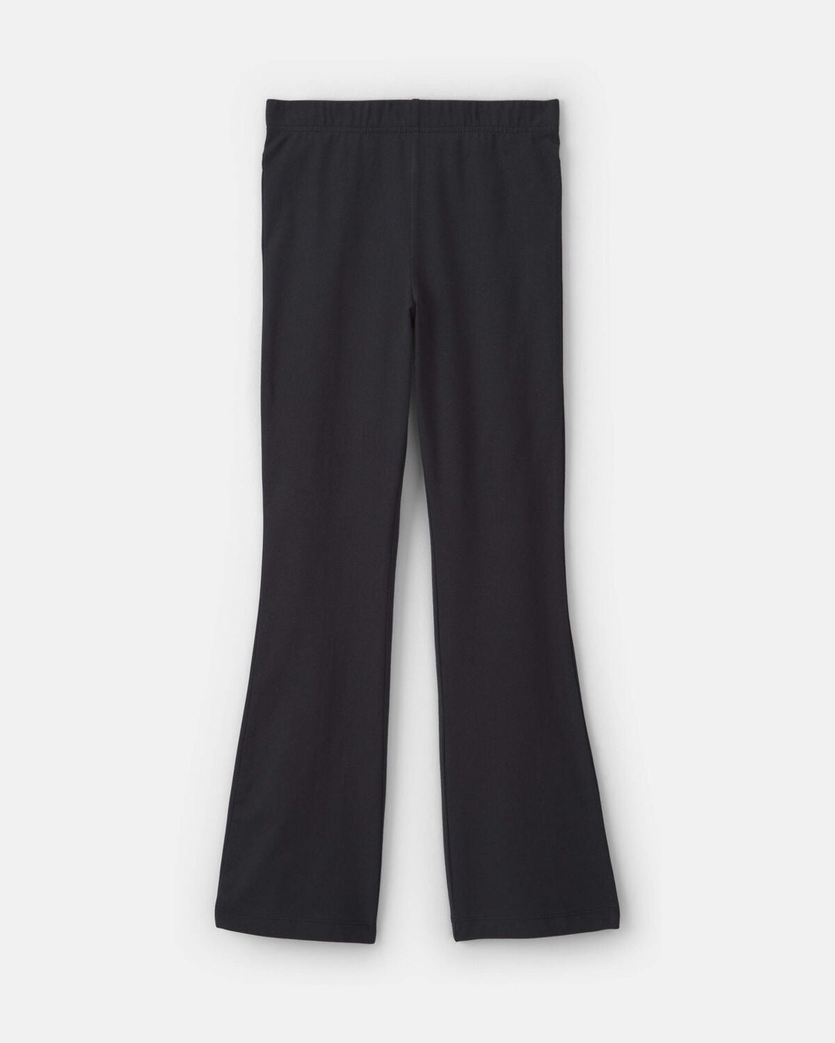 Girls Pull-On Stretch Flare Leggings - Black - Image 2