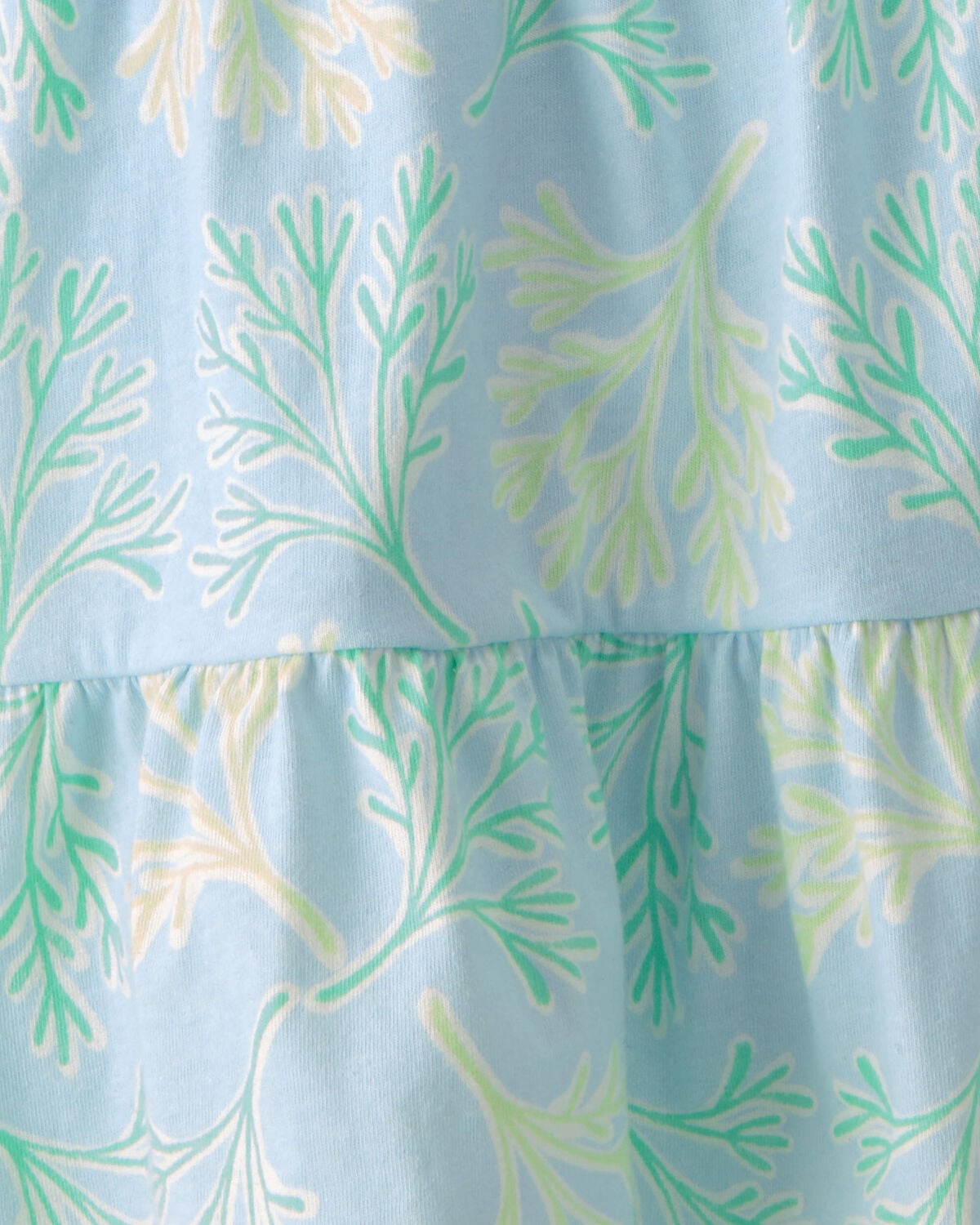 Girls 2-Piece Tropical Floral Tank Top & Skirt Set - Blue - Image 4