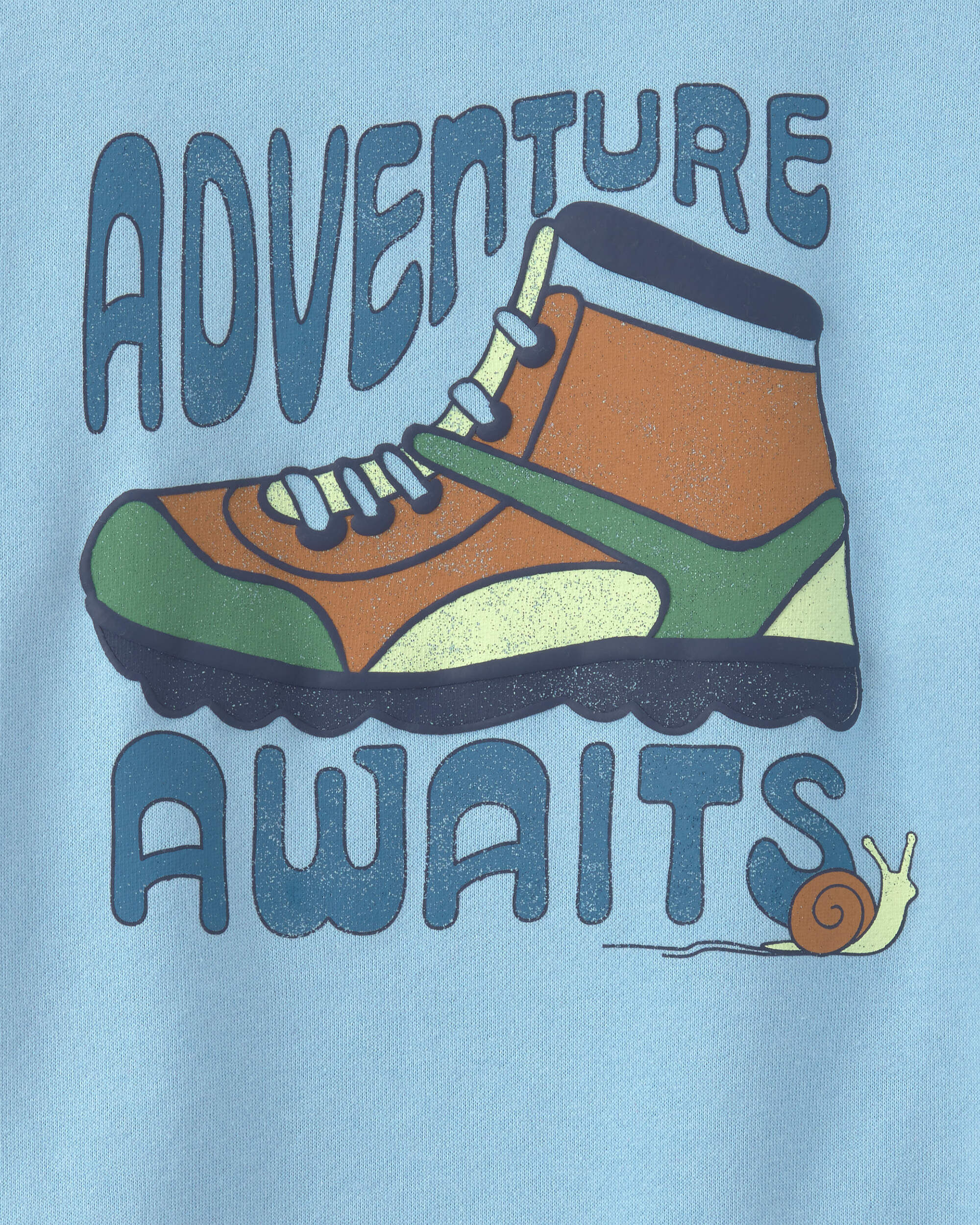Boys 'Adventure Awaits' French Terry Pullover Sweatshirt - Blue - Image 3