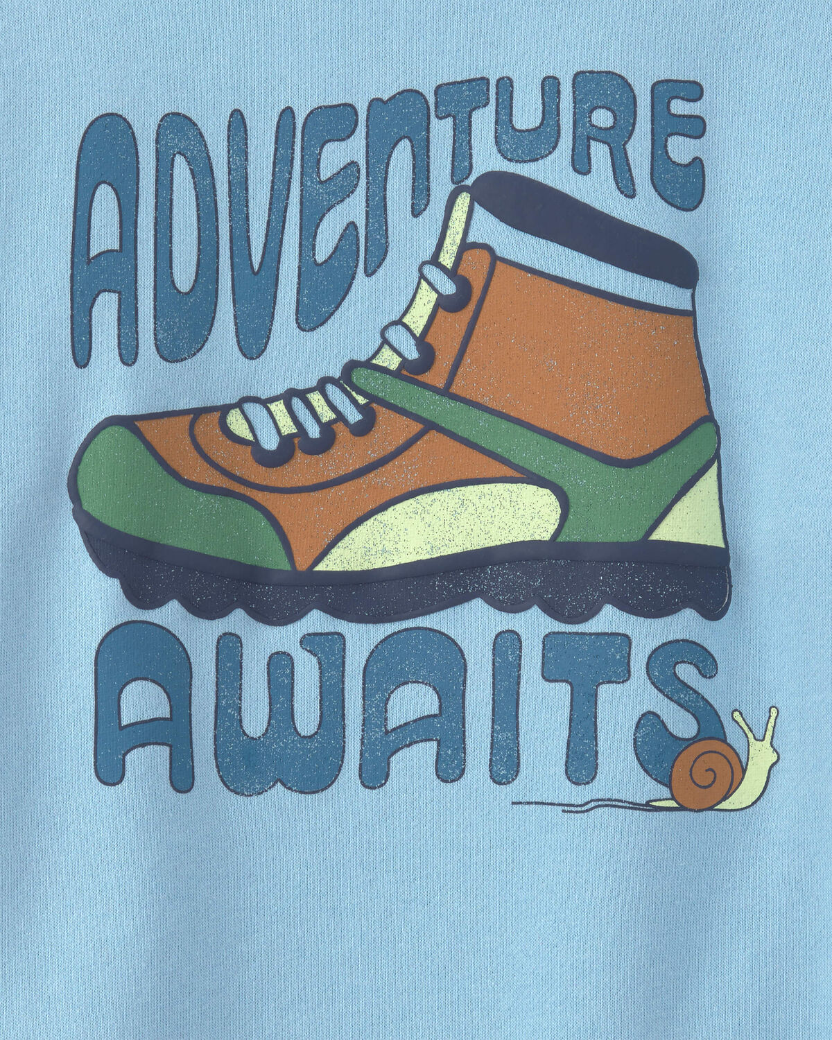 Boys 'Adventure Awaits' French Terry Pullover Sweatshirt - Blue - Image 2
