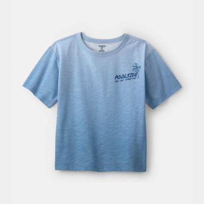Boys 'Poolside' Ombre Graphic Tee - Blue
